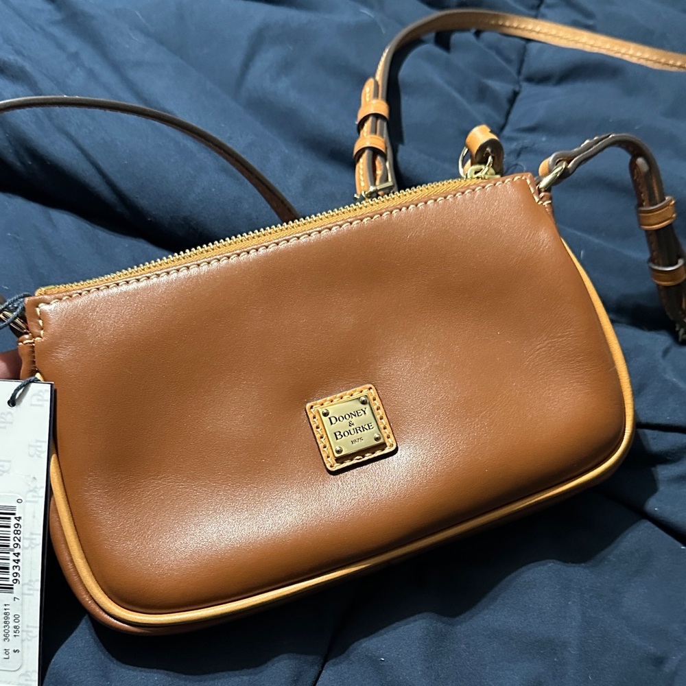 Dooney & Bourke Tan Leather Crossbody Bag